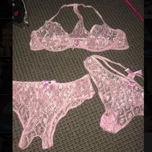 Light pink stripper set
